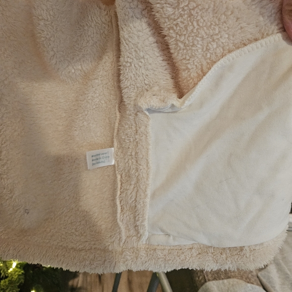 Marine Layer x Lost & Found vanilla white sherpa jacket X-Small - Picture 4 of 7